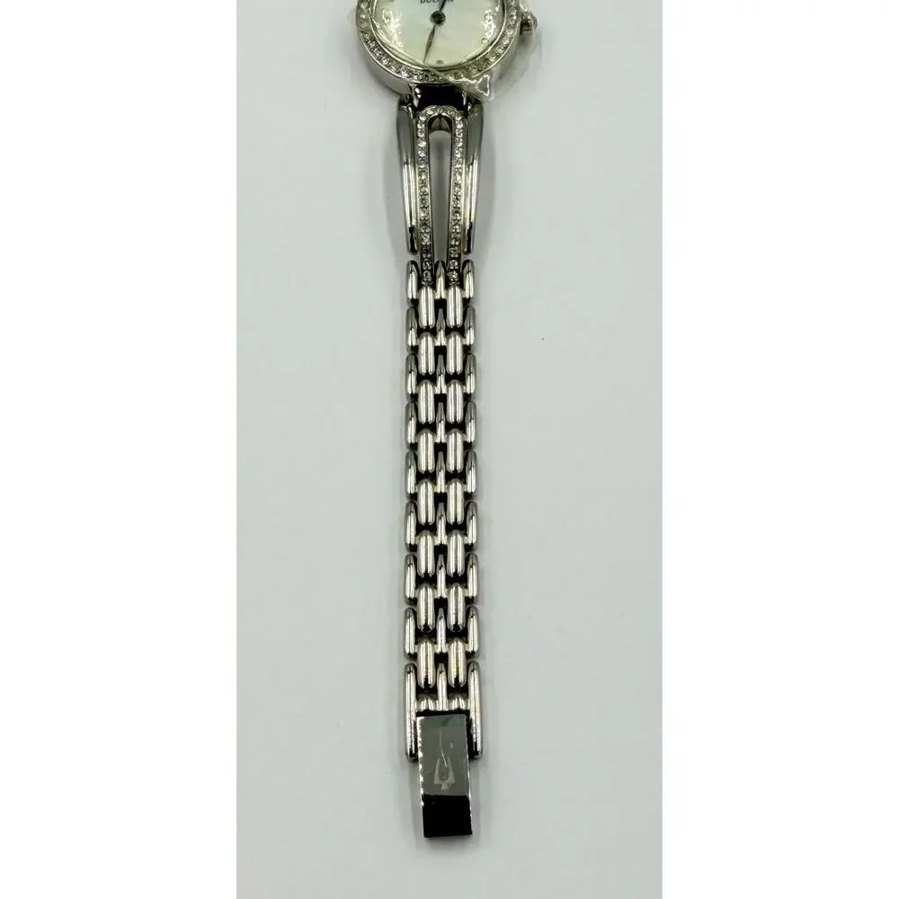 Bulova Crystal Accented Bangle Style 96L126 Women’s Watch NWOT